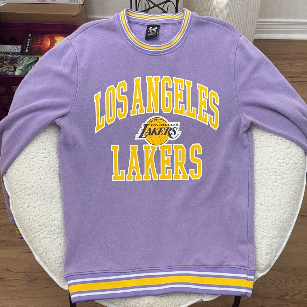 Los Angeles Lakers Purple Crewneck Sweater